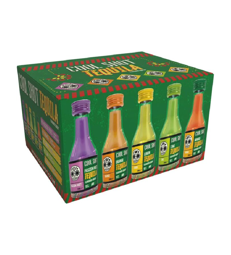 Cool Shot Tequila 20x20ml Mixed Tequila Shots