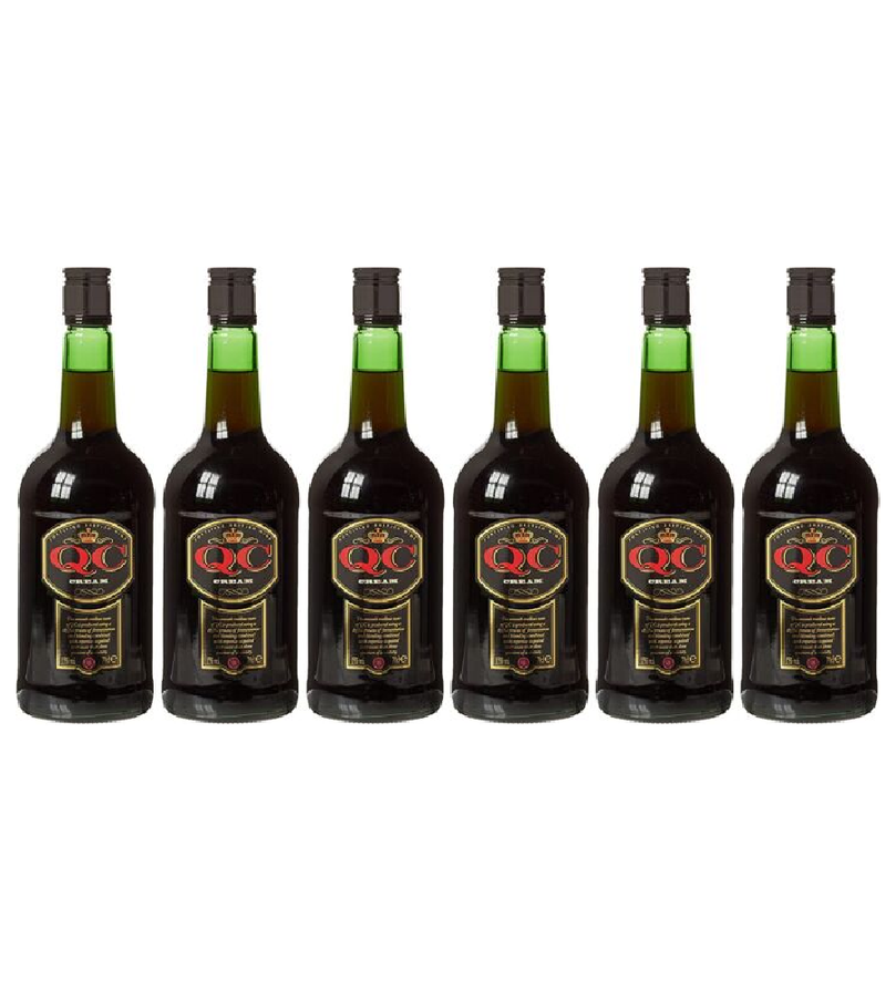 QC Cream British Fortified Wine 70 cl, Case of 6