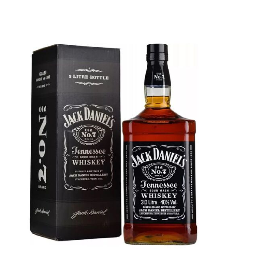 Jack Daniel's Bourbon Whiskey Jeroboam with box 3 Litre