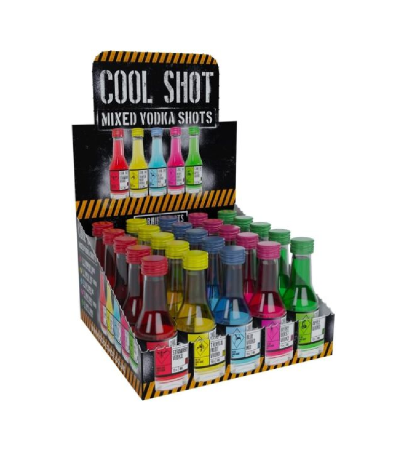 Cool Shot Mixed Vodka Shots - 25 x 20ml