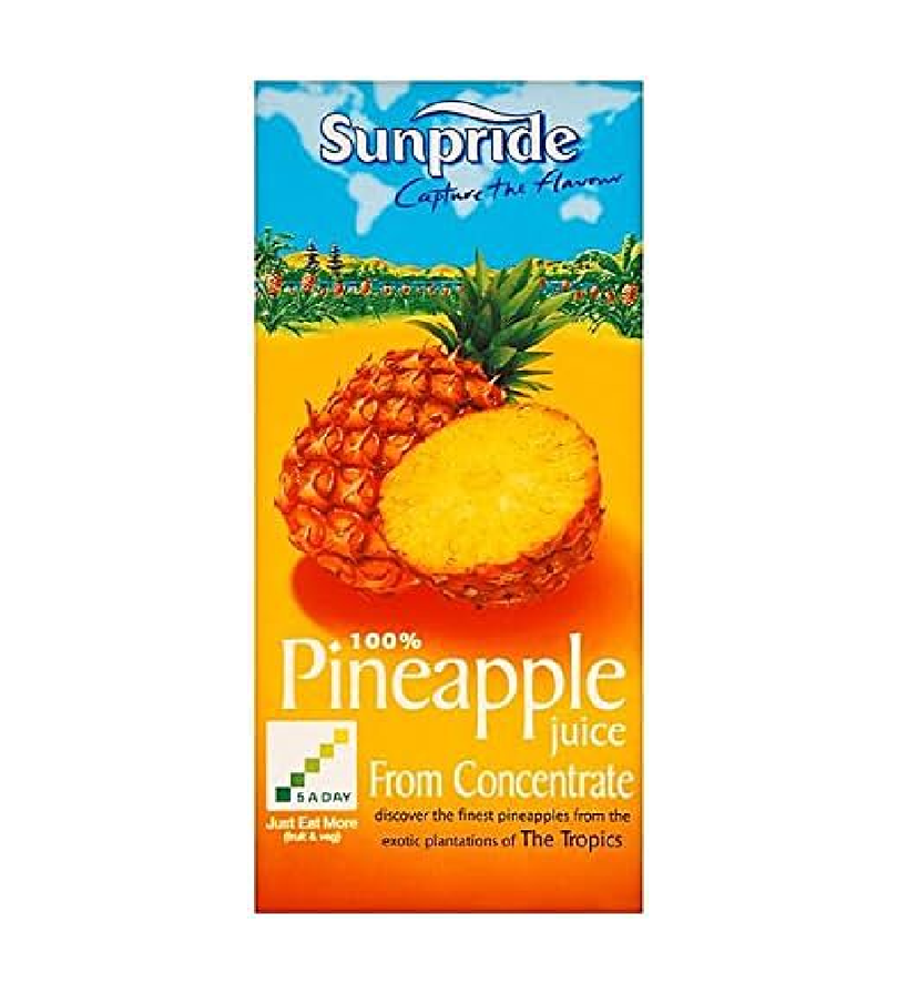 Sunpride Pineapple Juice 12x 1 Ltr