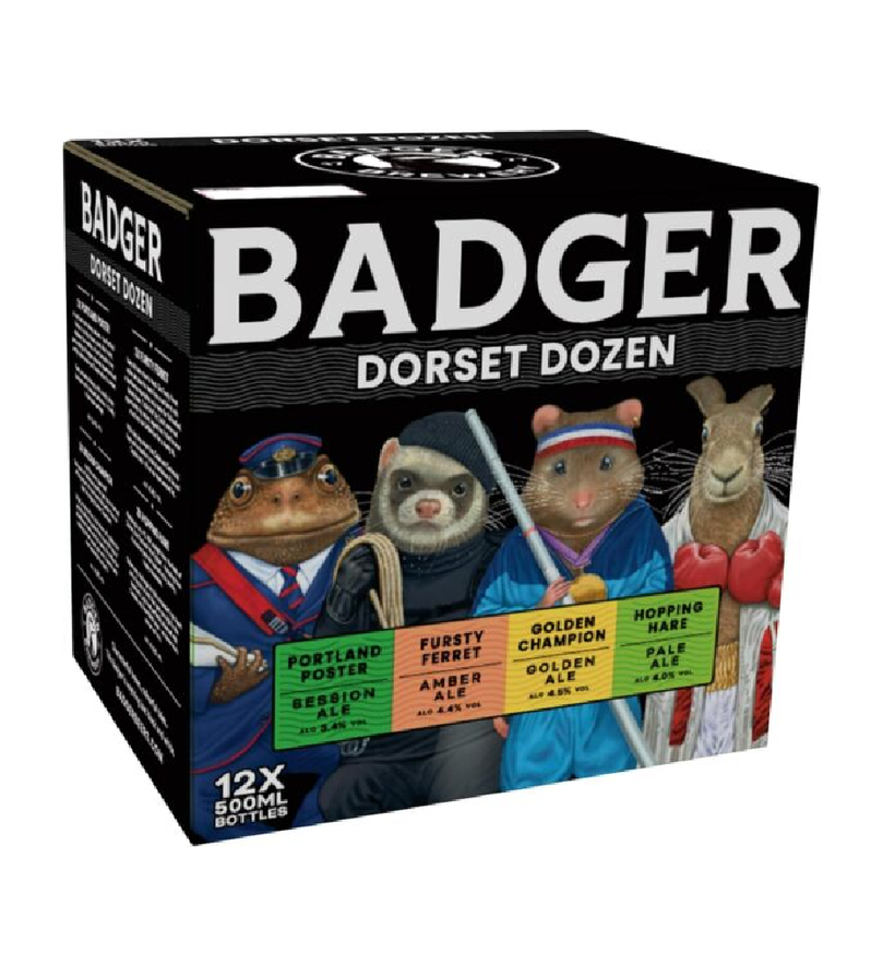 Badger Beers Dorset Dozen Beer Multipack 12 x 500ml