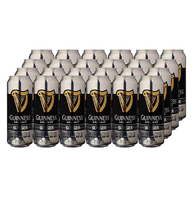 Guinness Draught Surger Stout Beer 24 x 520ml cans