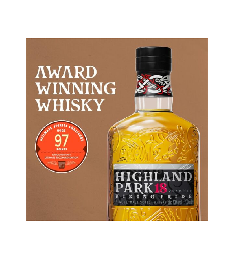 Highland Park 18 Year Old Single Malt Whisky 70cl