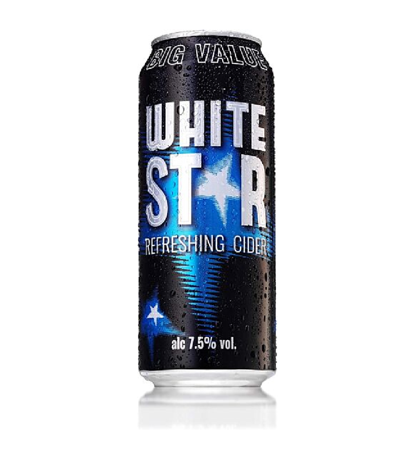 White Star Cider Refreshing, 24 X 500 Ml, Case Of 24