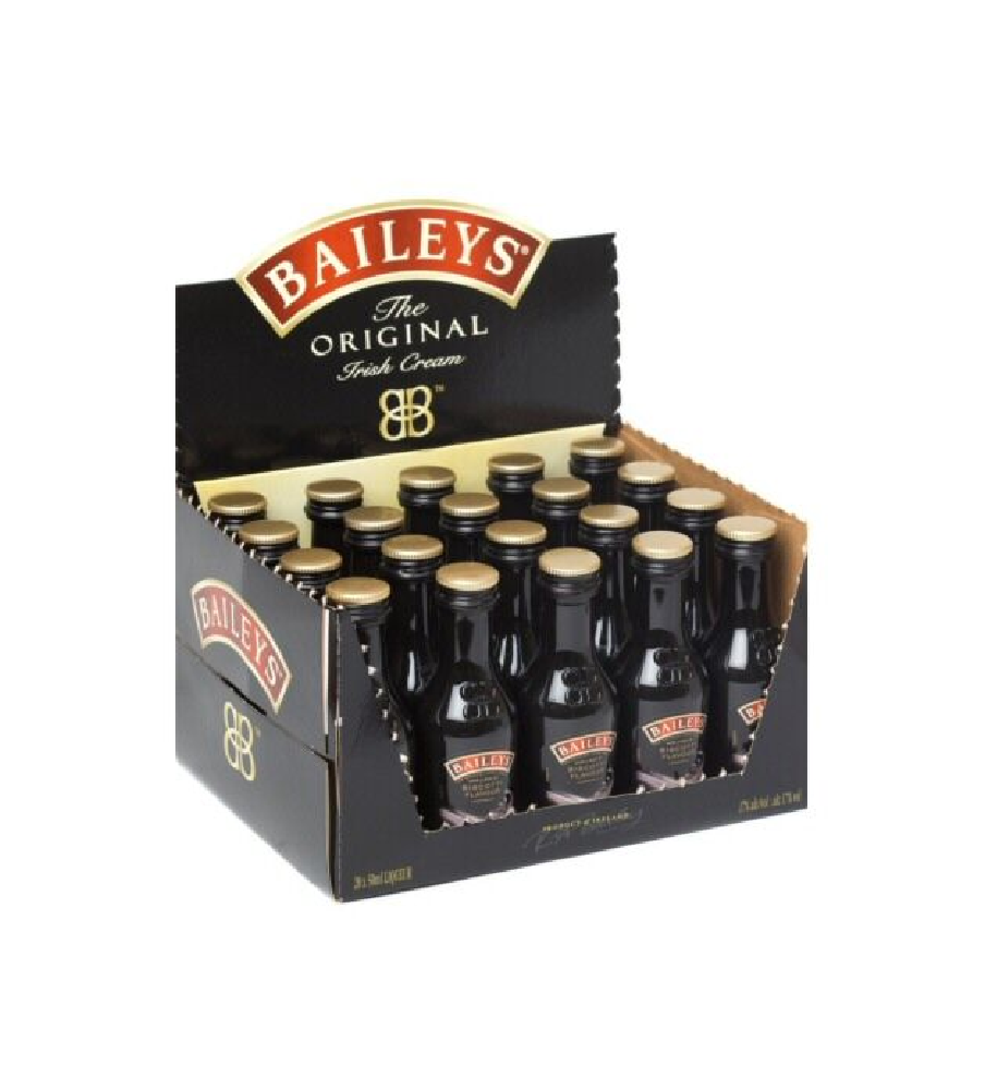 Baileys Irish Cream Whisky Liqueur 5cl Miniature - 20 Pack