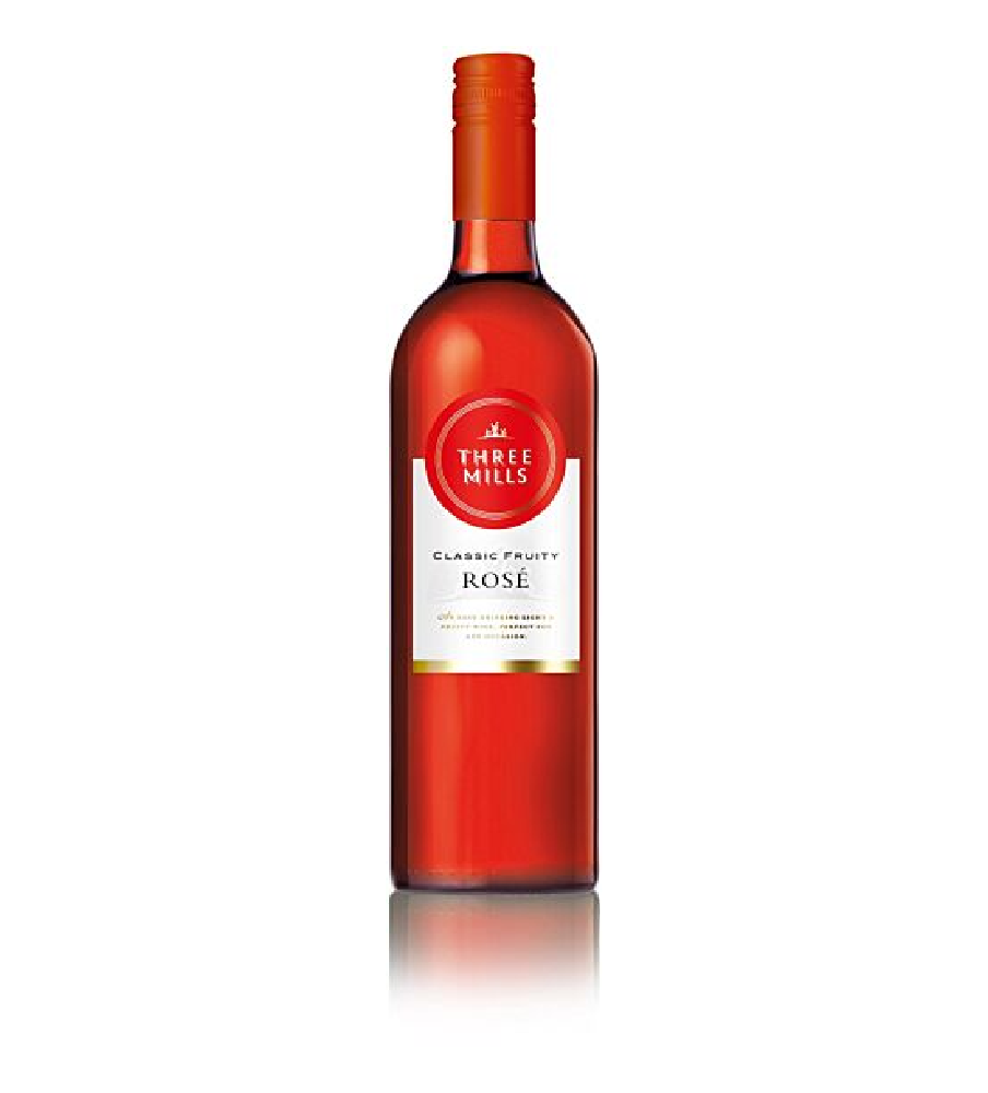 Three Mills Fresh Fruity Rose Wine 75cl