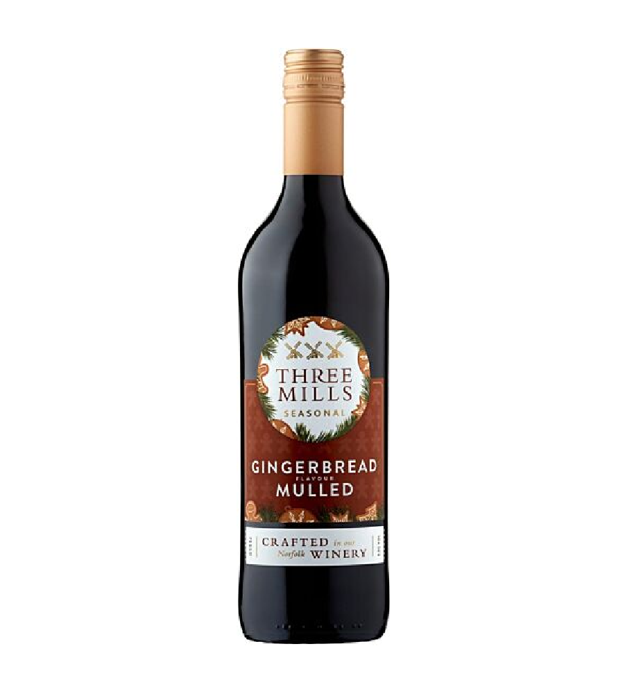 Three Mills Gingerbread Mulled Wine 75cl