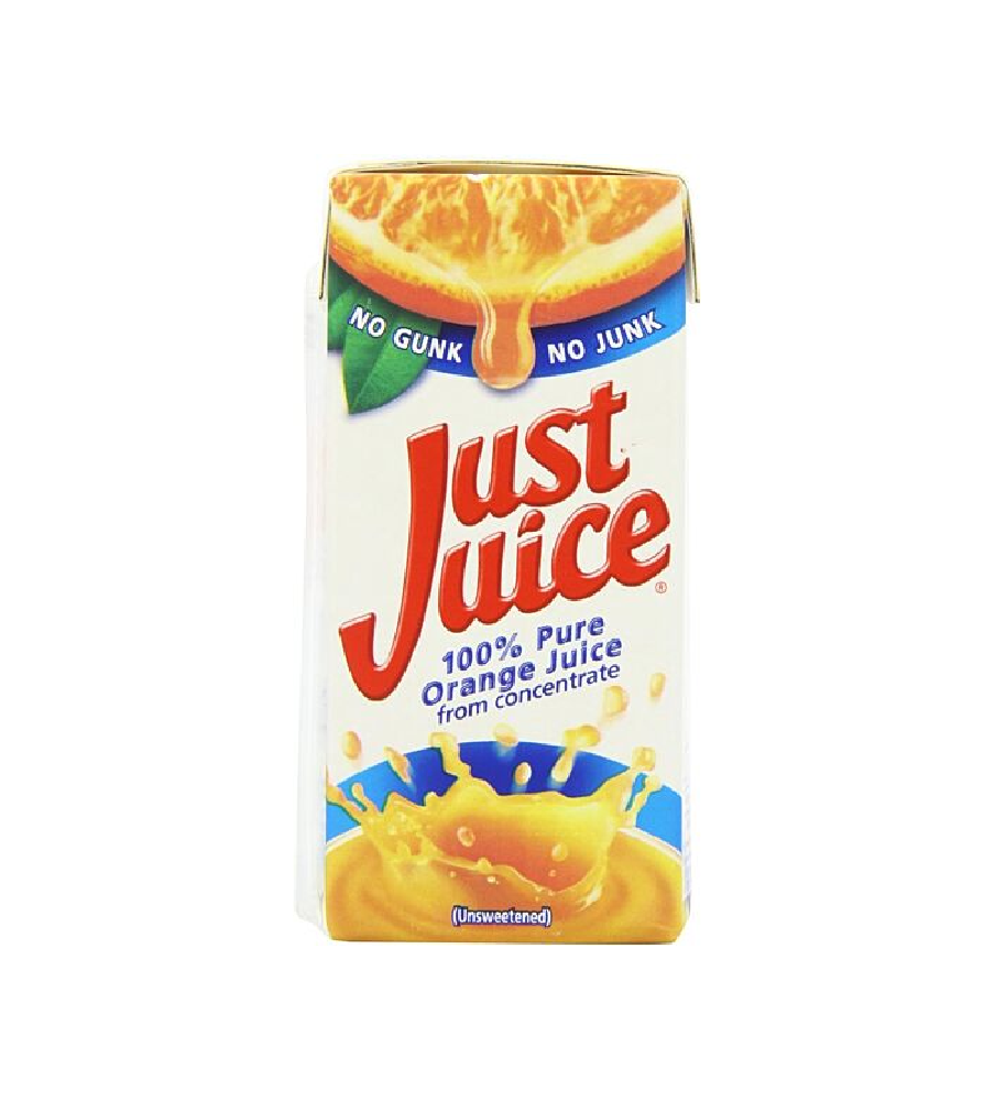 Just Juice Orange Juice 200 ml (Pack of 24)
