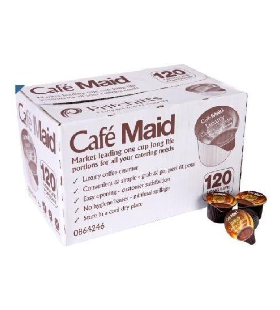 120 Café Maid Luxury Coffee Creamer Long Life Individual Portions