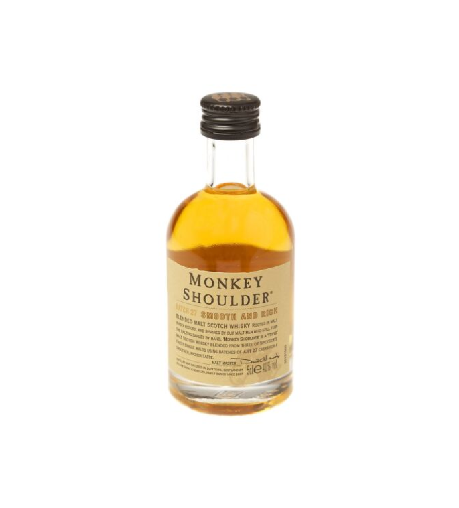 Monkey Shoulder - Blended Malt Scotch Whisky Miniature - 5cl - 40% ABV