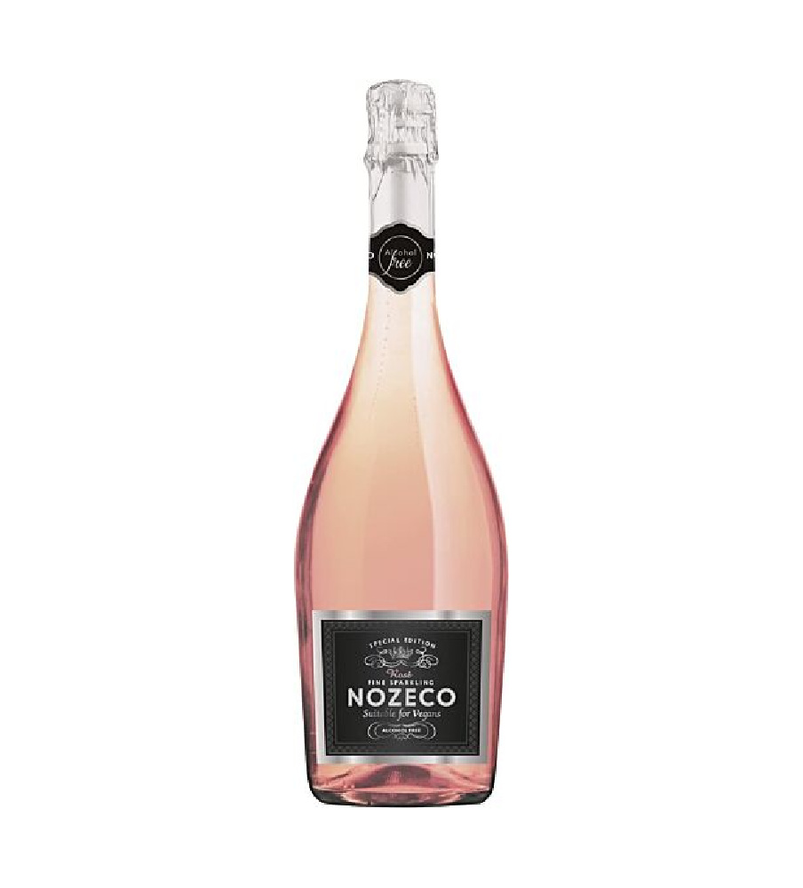 Nozeco Rose - Alcohol Free Sparkling Drink 75cl Vegan Single Bottle