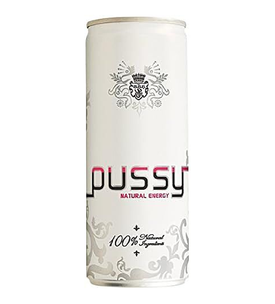 Pussy Natural Energy Drink 250Ml (Pack Of 24 X 250Ml)