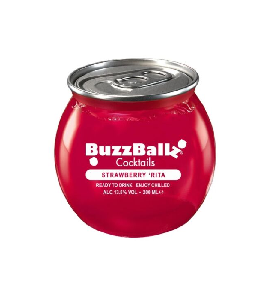 BuzzBallz Cocktails Strawberry Rita 3 x 200ml