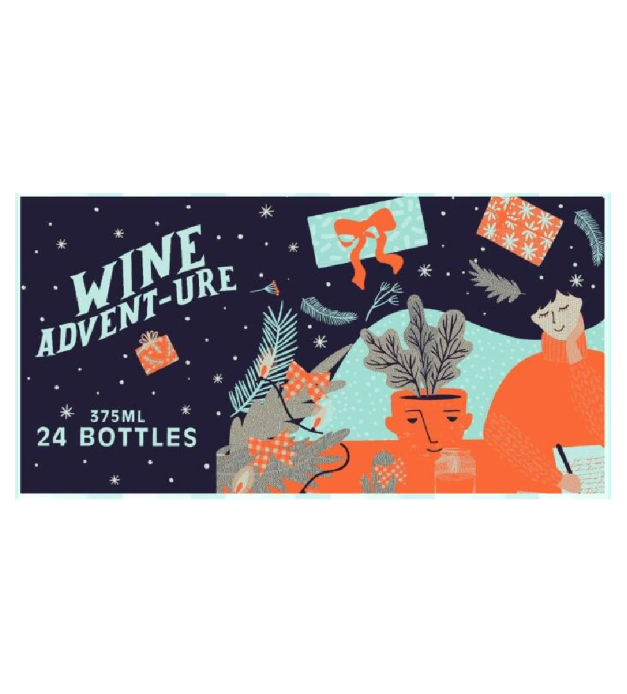 Wine Advent Calendar 24 Imported Bottles Variety - 24 x 375ml