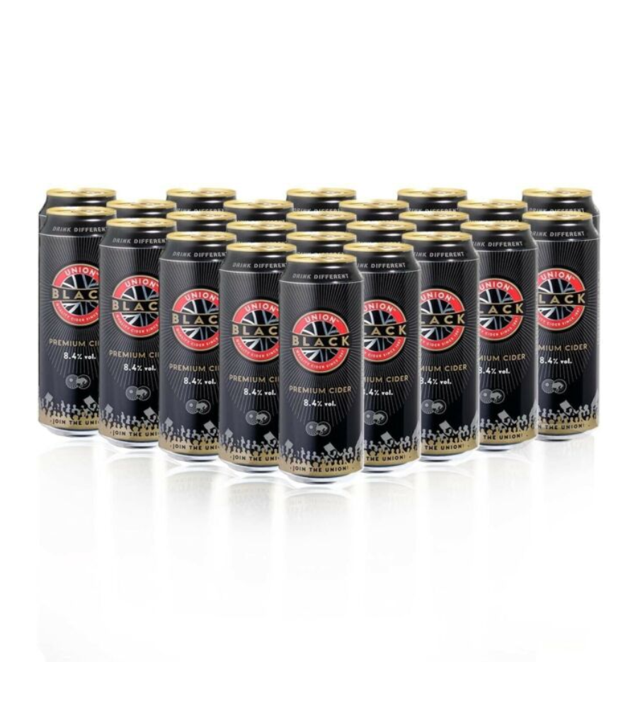 Union Black Apple Cider 24 x 500ml cans
