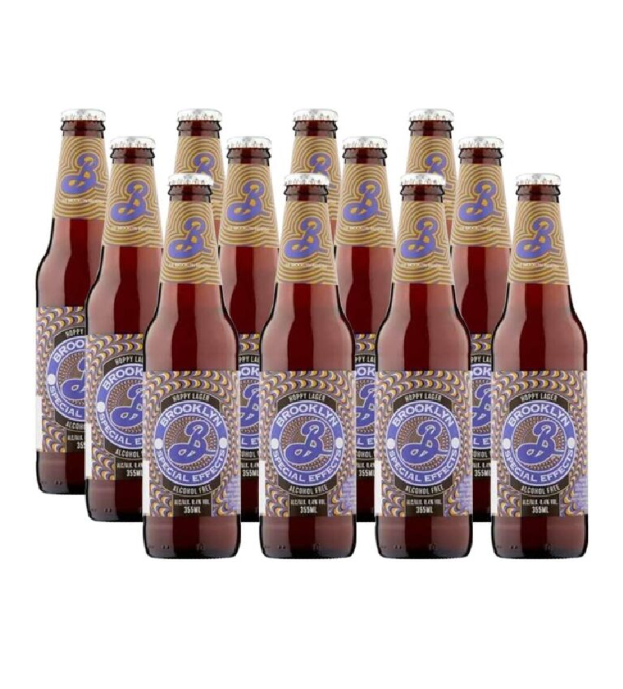 Brooklyn Special Effects Alcohol Free Lager Beer Bottles, 12 x 355ml