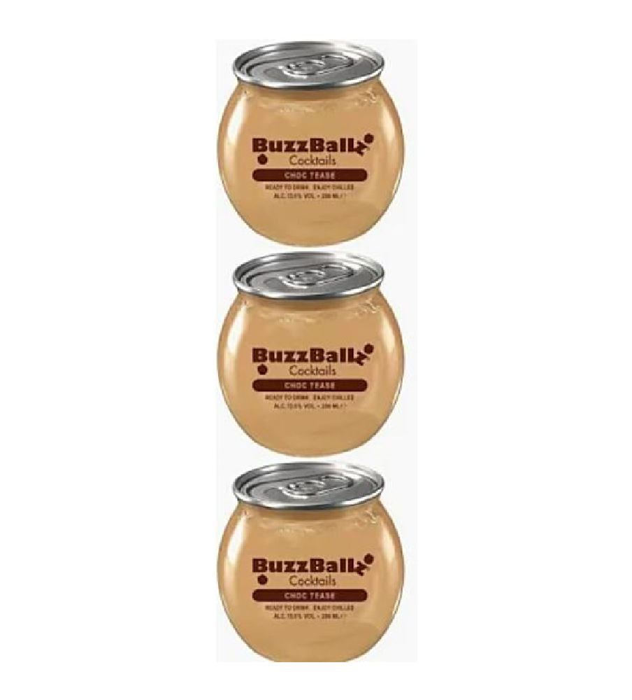 BuzzBallz Cocktails Choc Tease 3x 200ml