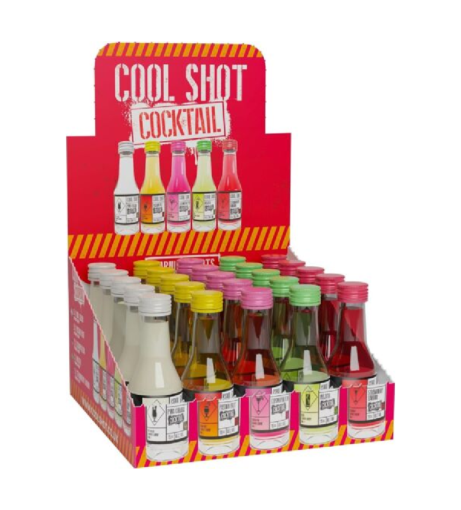 Cool Shot Cocktails 25X20ml | Mixed Vodka Shots |