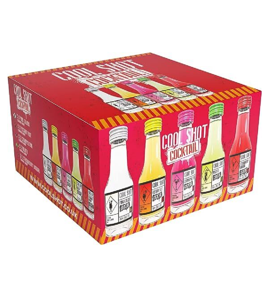 Cool Shot Cocktails 25X20ml | Mixed Vodka Shots |
