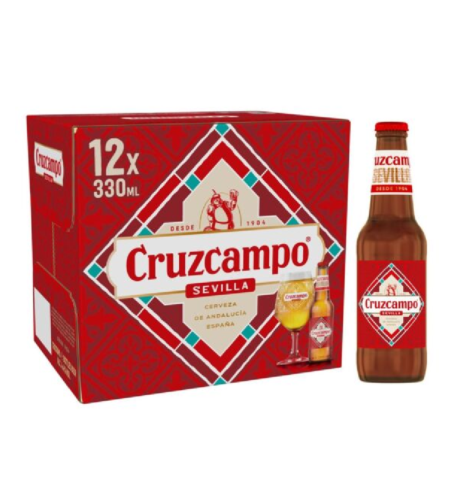 Cruzcampo Sevilla Lager Beer 12 x 330ml
