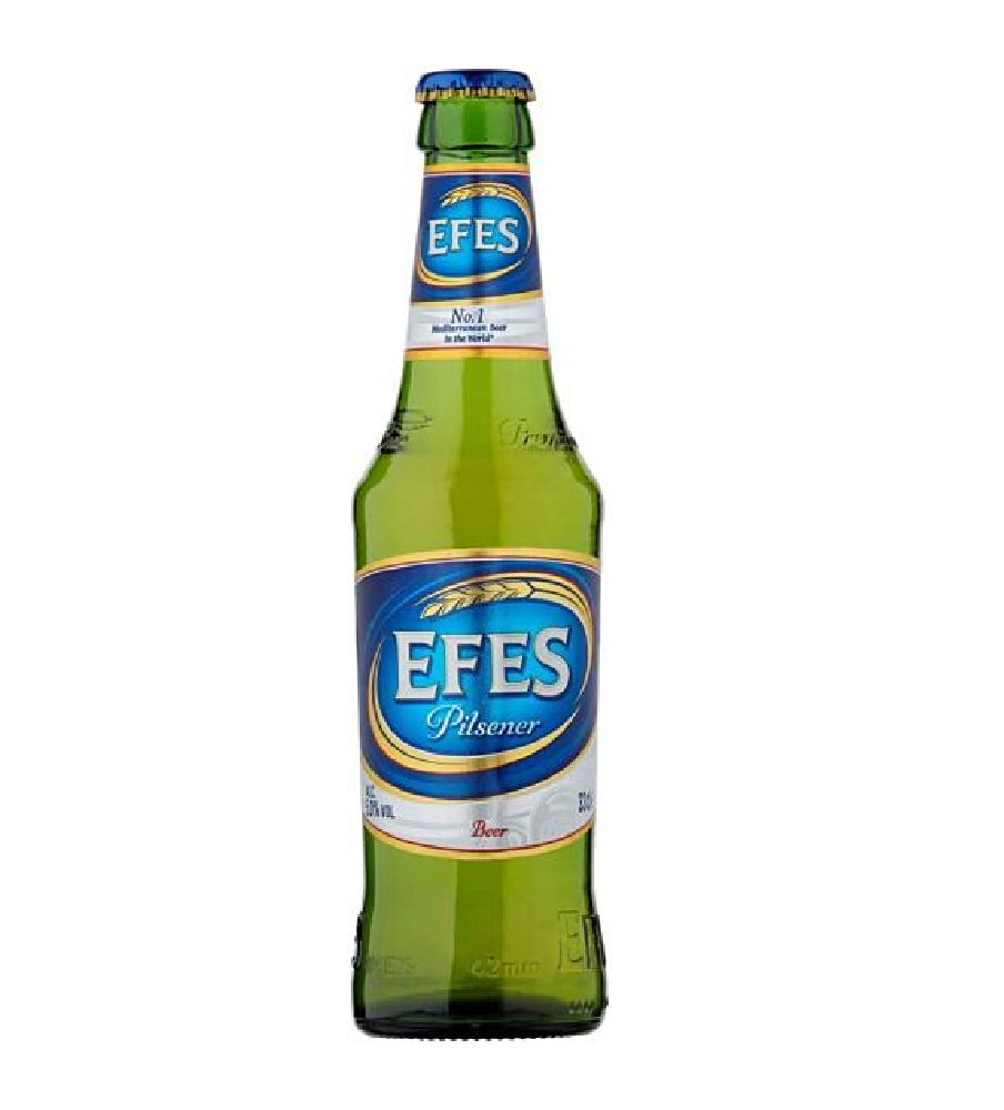 EFES Pilsener Lager (24 x 330ml - 5%) BOTTLES