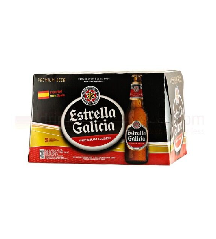 Estrella Galicia - Spanish Beer - 24x330ml Bottle ( Case of 24 )