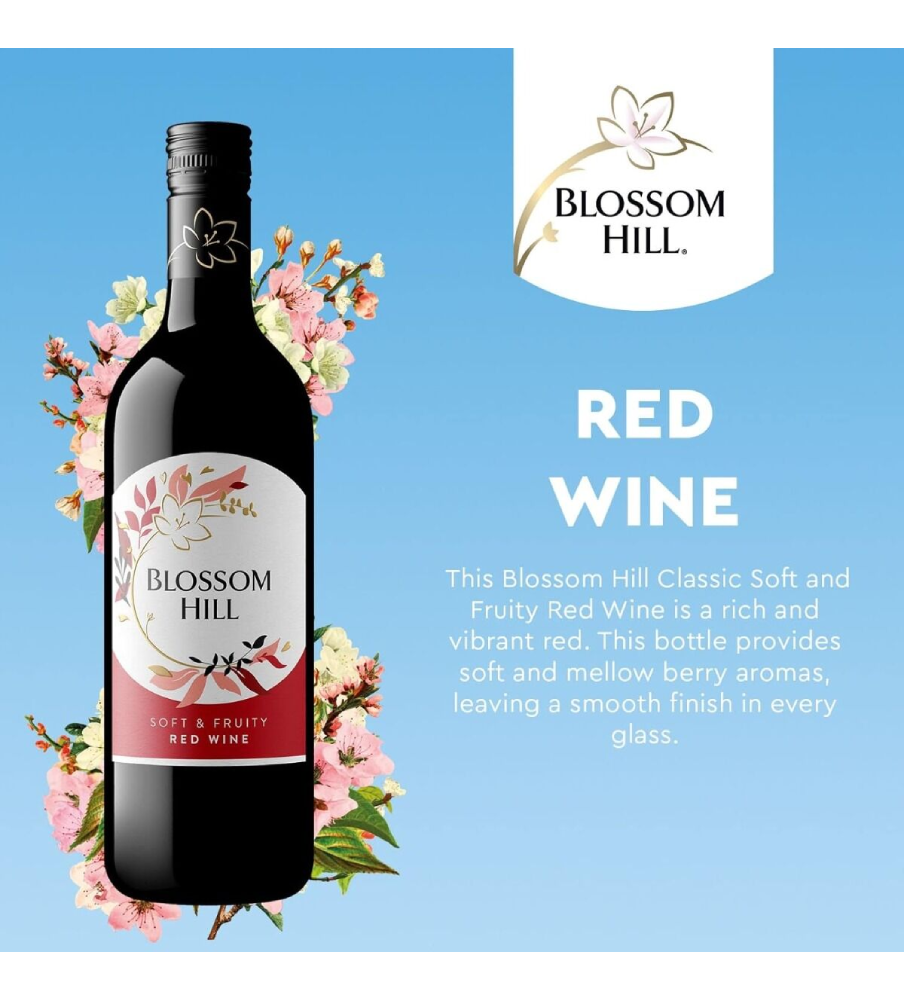 Blossom Hill Red Wine 75cl (Case of 6)