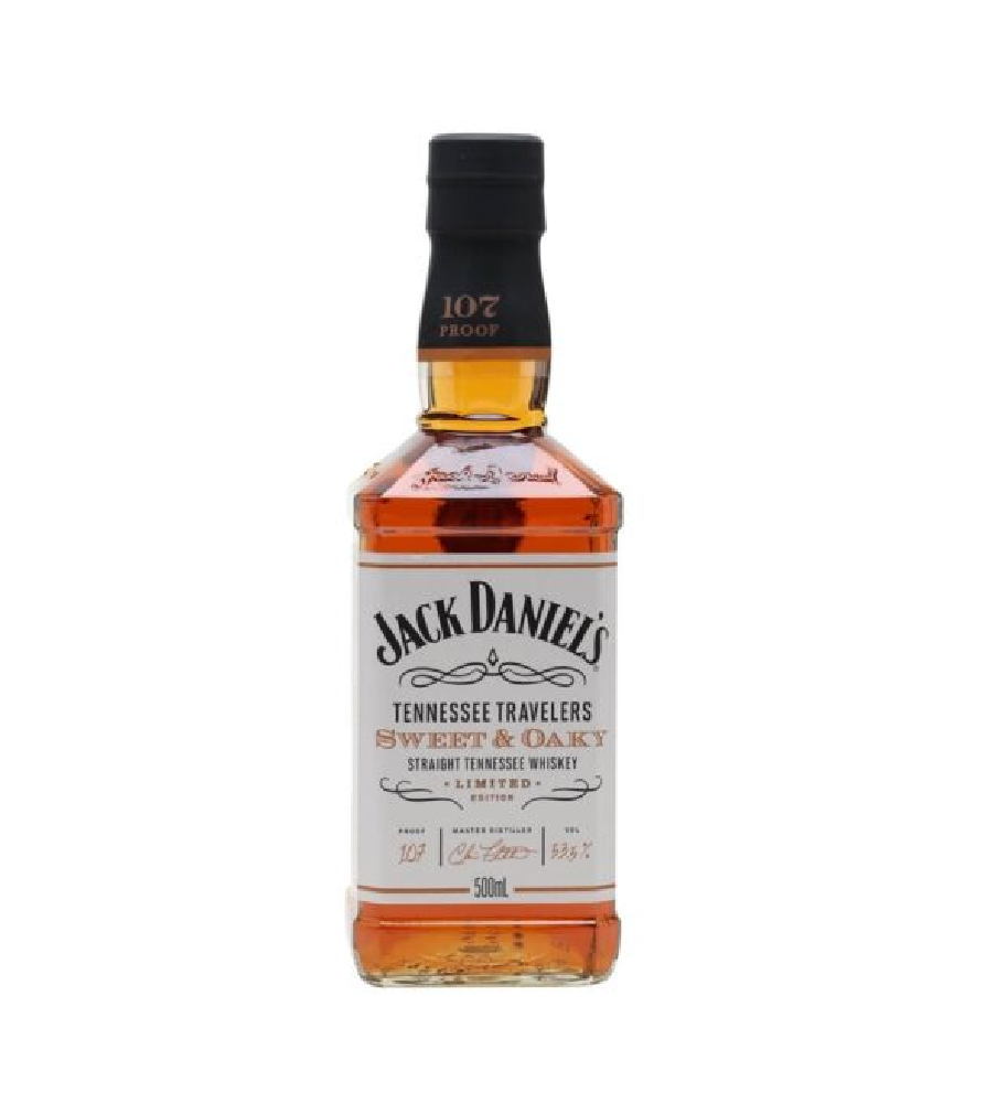 Jack Daniel's Tennessee Travelers Sweet & Oaky Whiskey 50cl / 53.5%