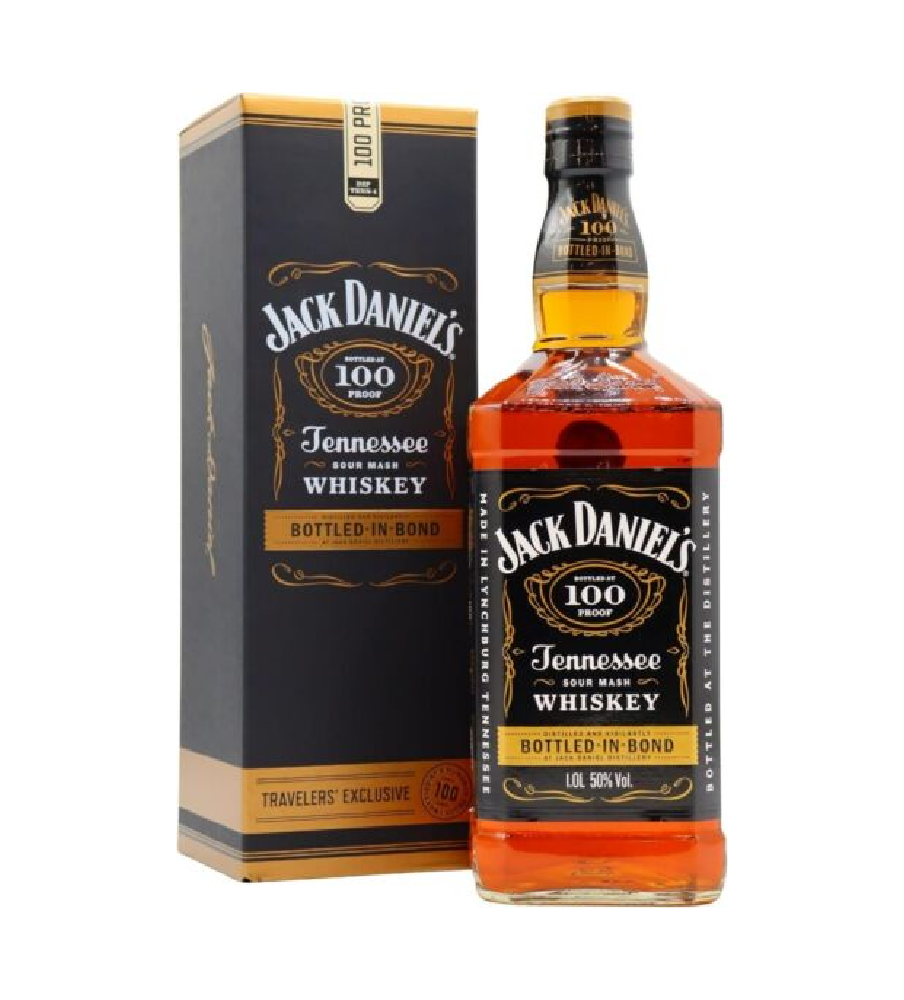 Jack Daniel's 100 Proof Bottled-in-Bond Tennessee Whiskey (1Litre 50% ) with Gift Box