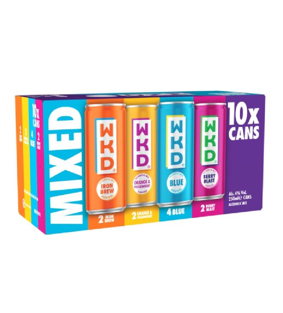 WKD Mixed Pack 10x 250ml Cans