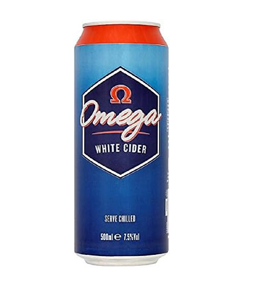 Omega White Cider 24 x 500ml Cans