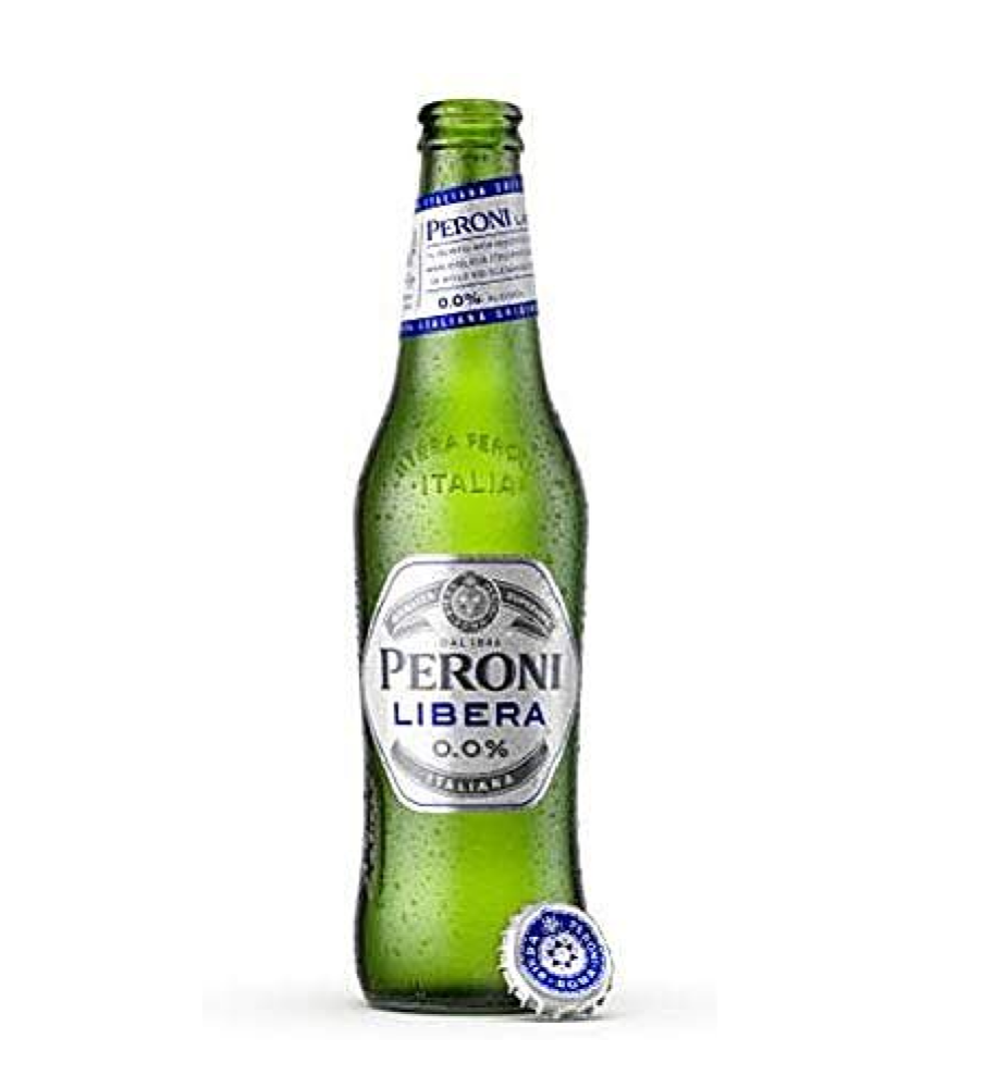 Peroni Nastro Azzurro 0.0 Alcohol Free Beer 24x 330ml