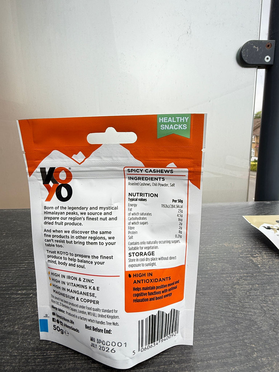 Spicy Cashews Pack of 10'pcs