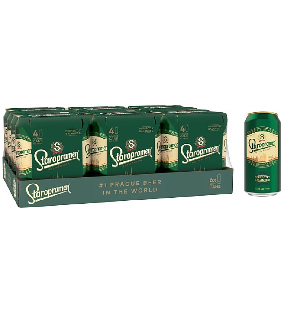 Staropramen Pilsner 24 x 440ml Cans