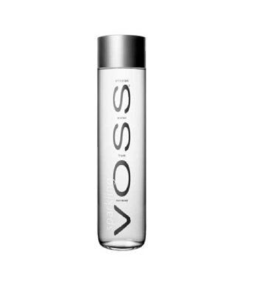 Voss Sparkling Water Glass Bottles 24 x 375ml