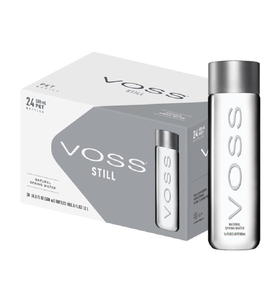 Voss PET Artesian Still Water Bottle 500 ml (Pack of 24)